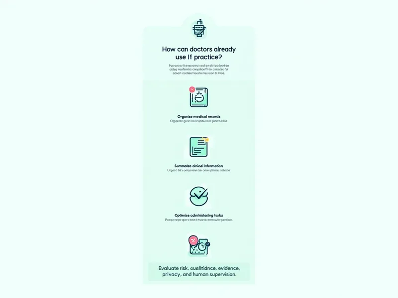 Equipe clínica avaliando riscos de erro, viés, privacidade e excesso de confiança em um sistema de IA